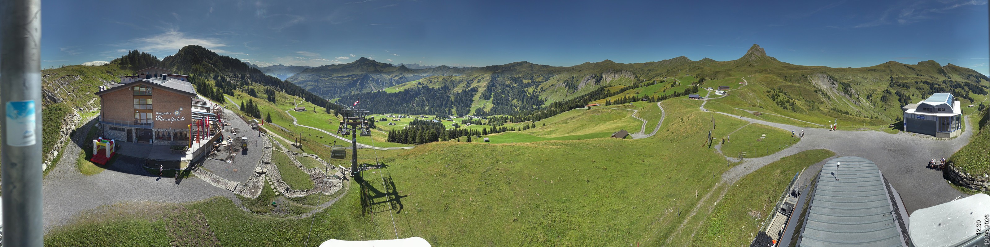 Archiv Foto Panorama Webcam Damüls an der Elsenalpstube