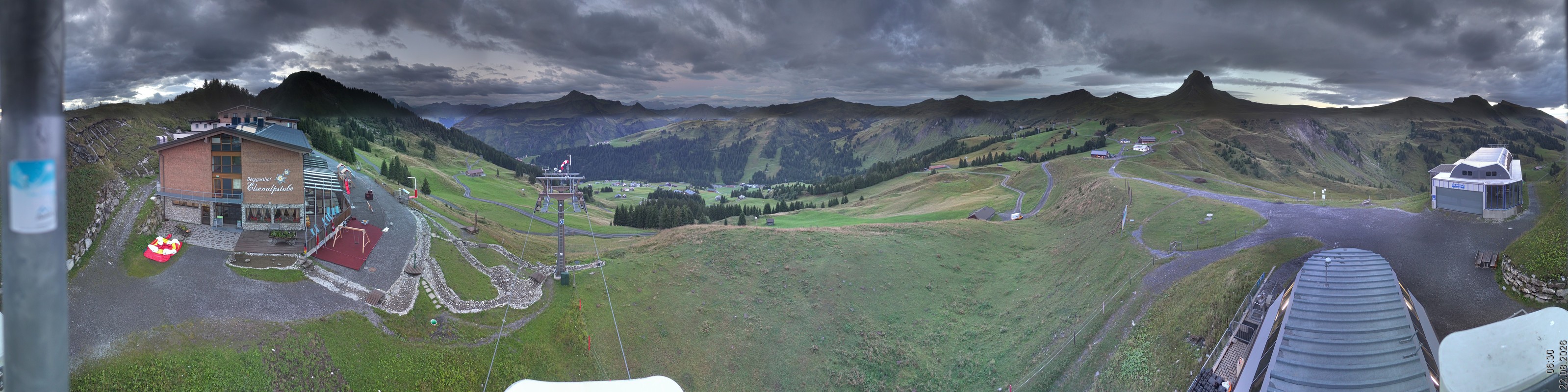 Archiv Foto Panorama Webcam Damüls an der Elsenalpstube