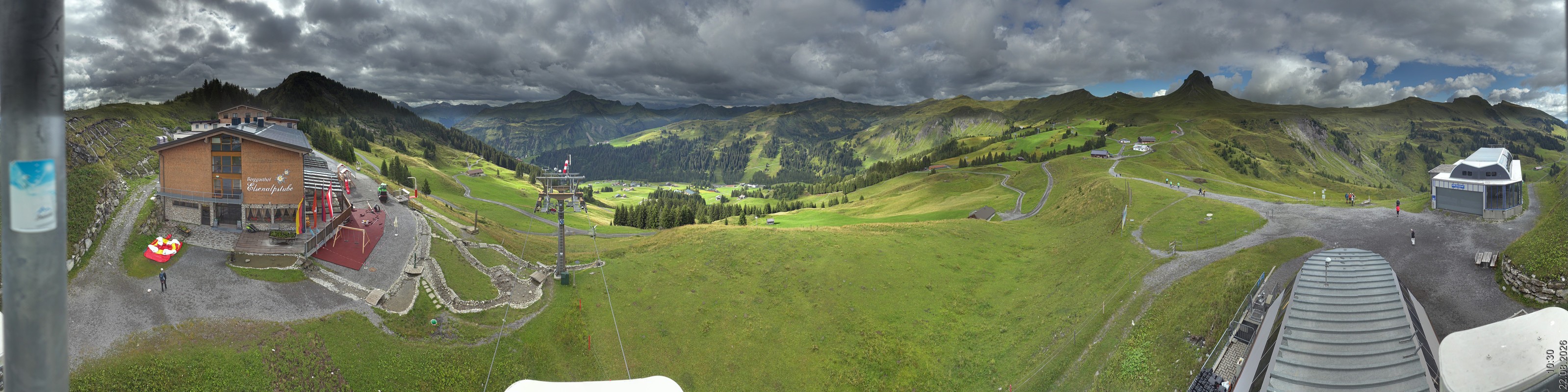 Archiv Foto Panorama Webcam Damüls an der Elsenalpstube