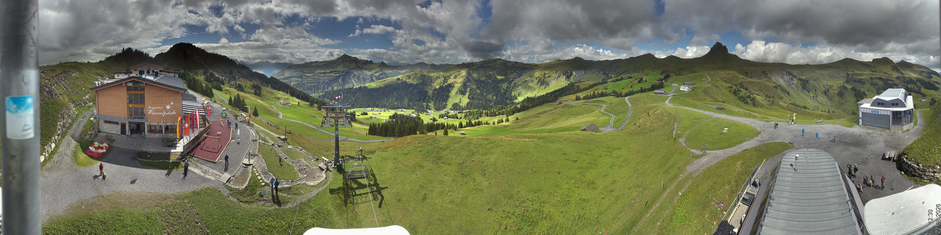 Archiv Foto Panorama Webcam Damüls an der Elsenalpstube