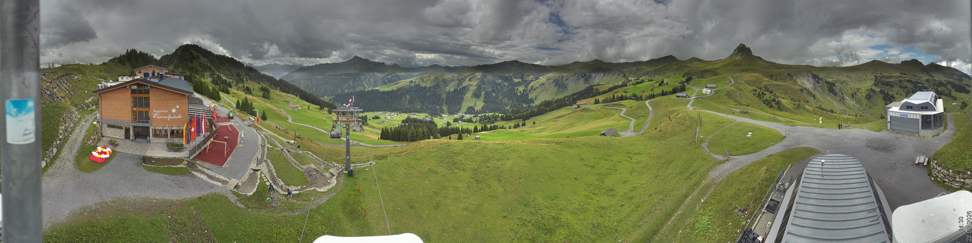 Archiv Foto Panorama Webcam Damüls an der Elsenalpstube