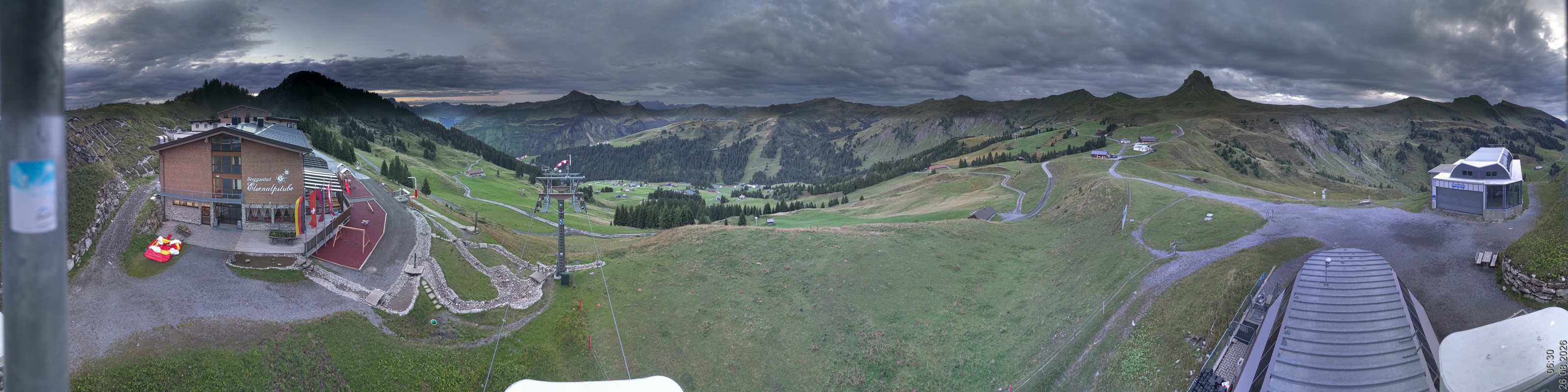 Archiv Foto Panorama Webcam Damüls an der Elsenalpstube