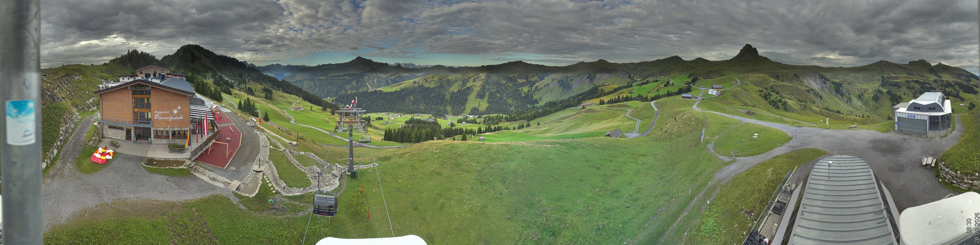 Archiv Foto Panorama Webcam Damüls an der Elsenalpstube