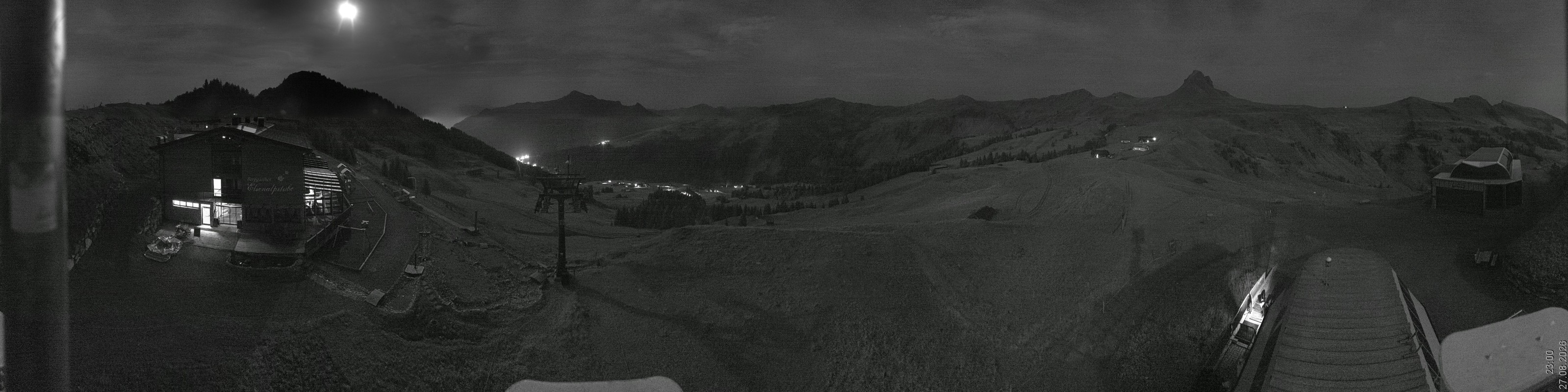 Archiv Foto Panorama Webcam Damüls an der Elsenalpstube