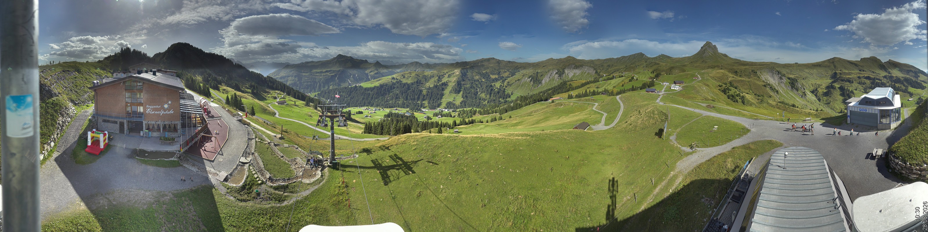 Archiv Foto Panorama Webcam Damüls an der Elsenalpstube