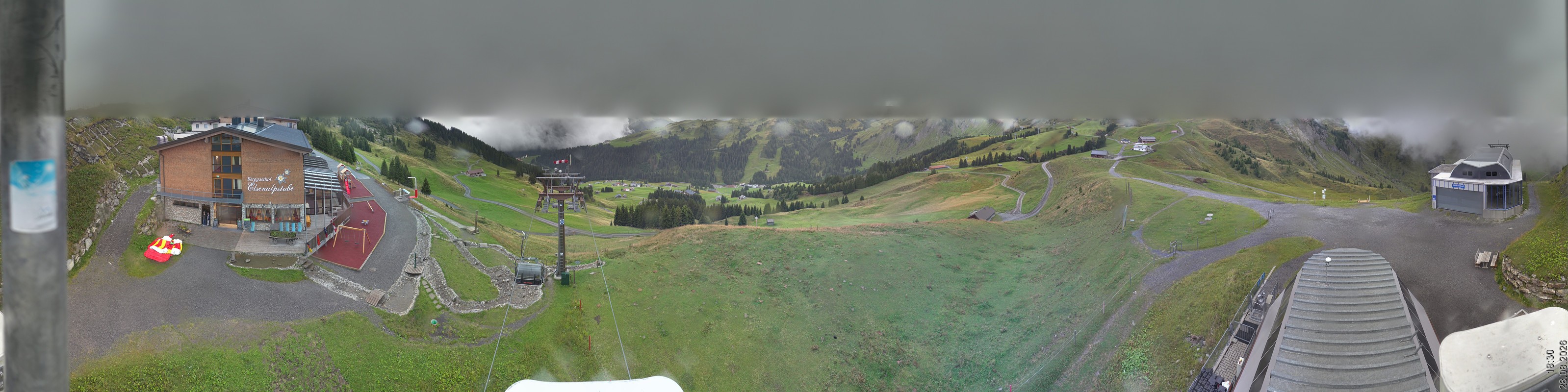 Archiv Foto Panorama Webcam Damüls an der Elsenalpstube