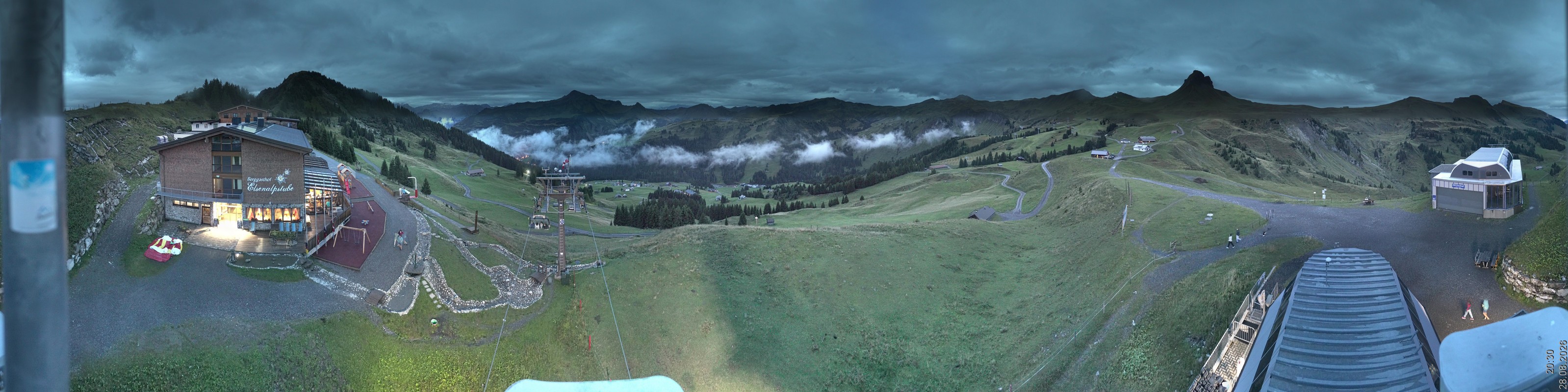 Archiv Foto Panorama Webcam Damüls an der Elsenalpstube