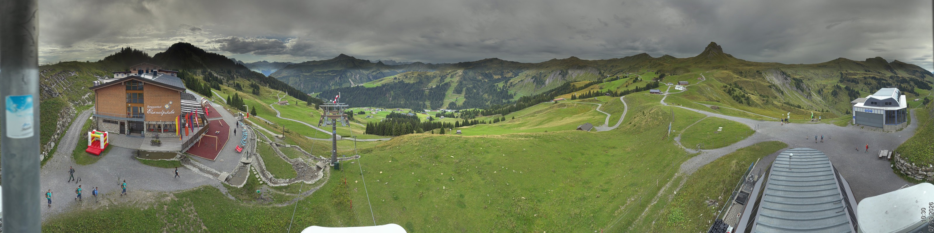 Archived image Webcam Panorama Damüls