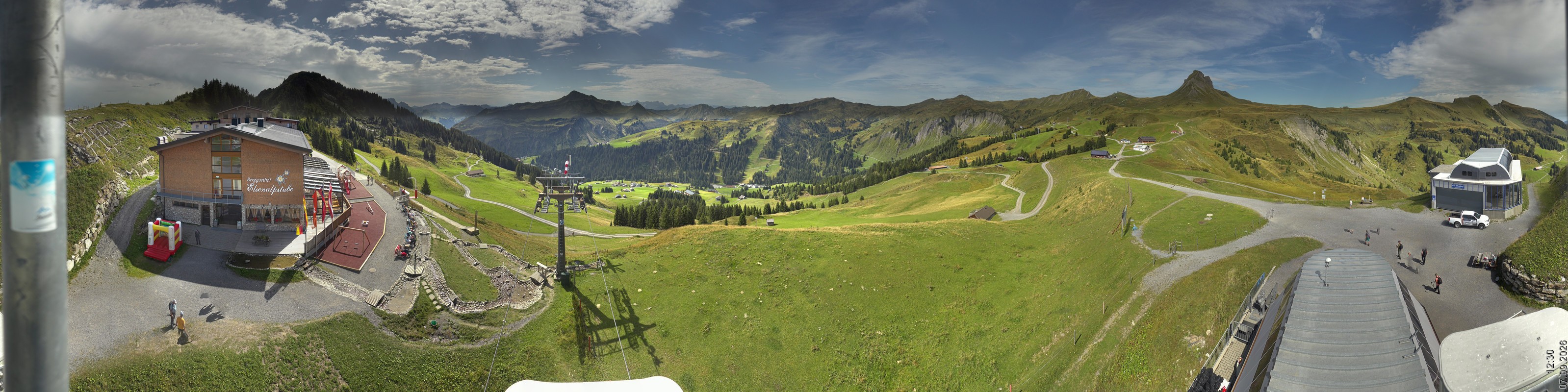 Archived image Webcam Panorama Damüls