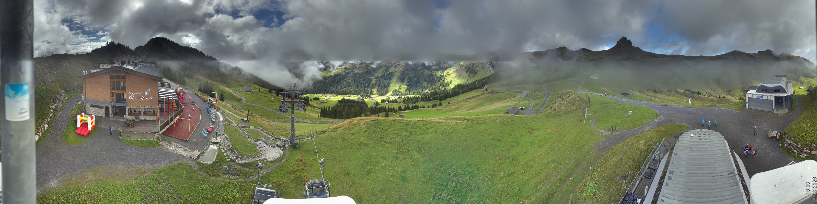 Archiv Foto Panorama Webcam Damüls an der Elsenalpstube