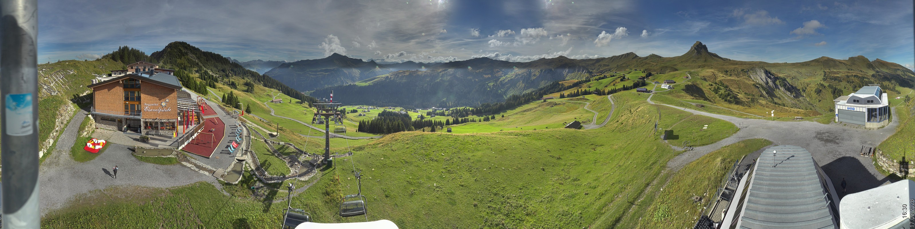 Archiv Foto Panorama Webcam Damüls an der Elsenalpstube