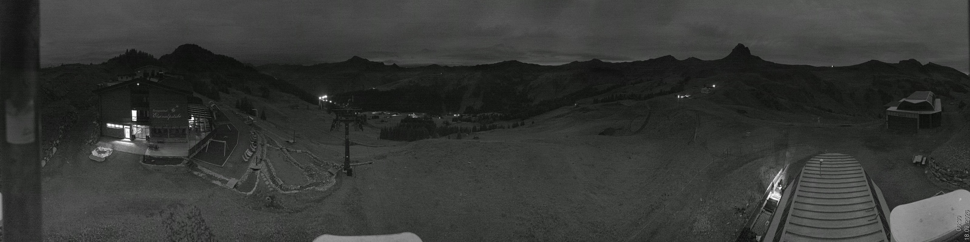 Archiv Foto Panorama Webcam Damüls an der Elsenalpstube