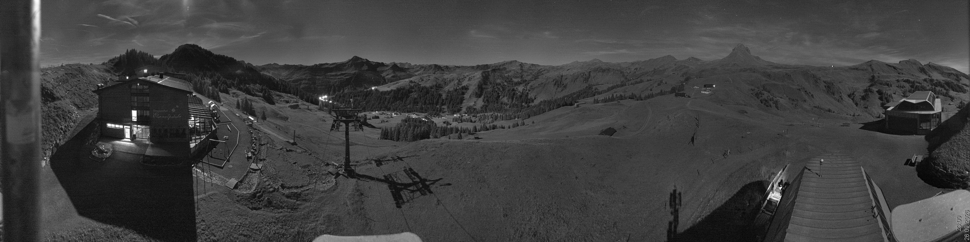 Archiv Foto Panorama Webcam Damüls an der Elsenalpstube