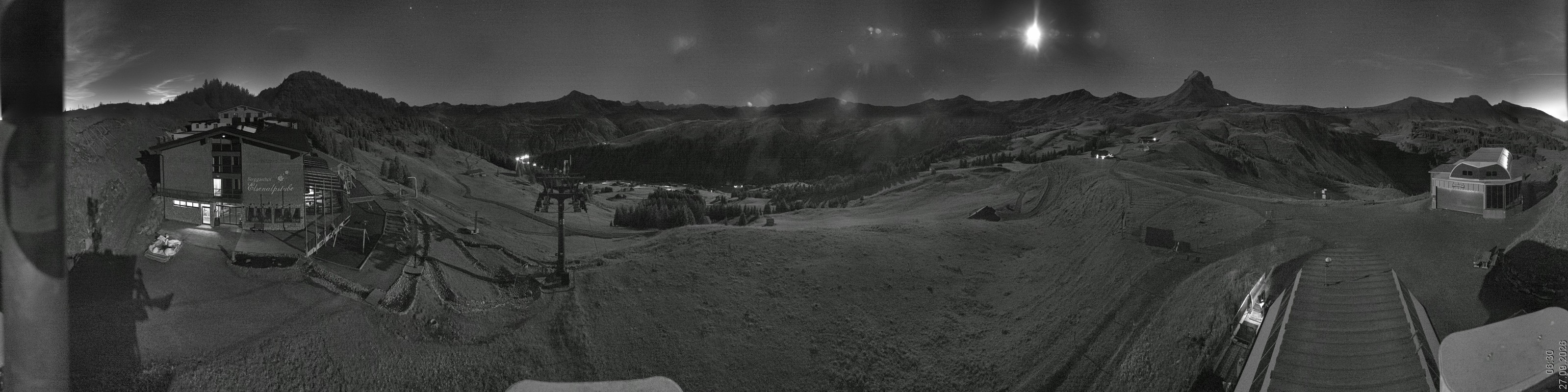 Archiv Foto Panorama Webcam Damüls an der Elsenalpstube