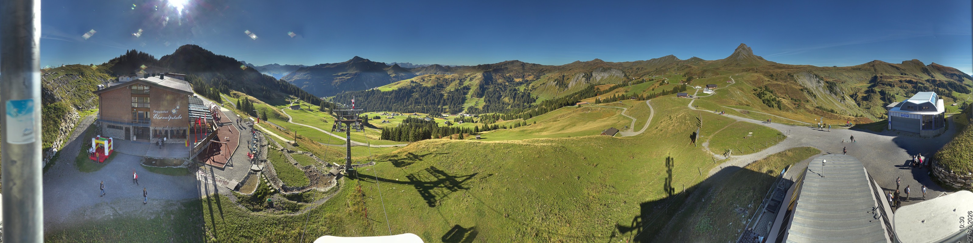 Archiv Foto Panorama Webcam Damüls an der Elsenalpstube