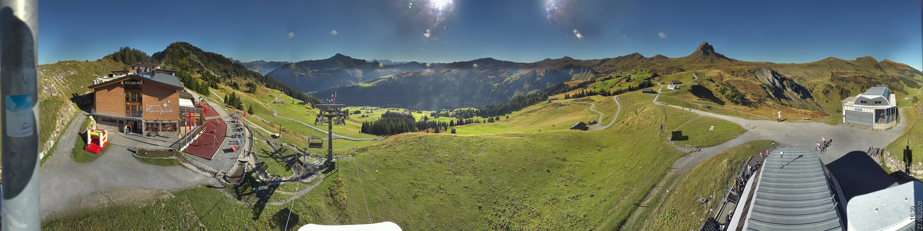 Archiv Foto Panorama Webcam Damüls an der Elsenalpstube