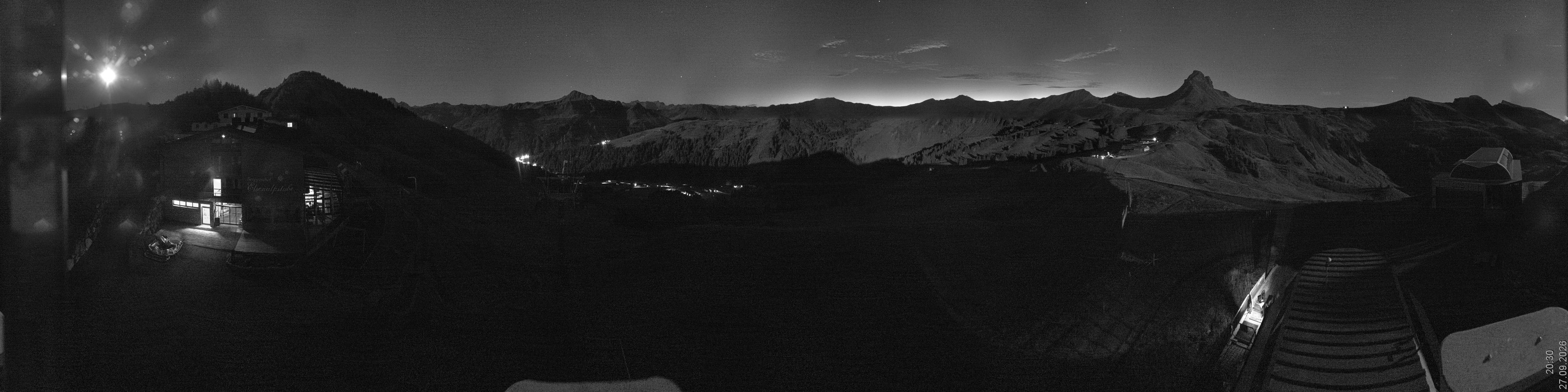 Archiv Foto Panorama Webcam Damüls an der Elsenalpstube
