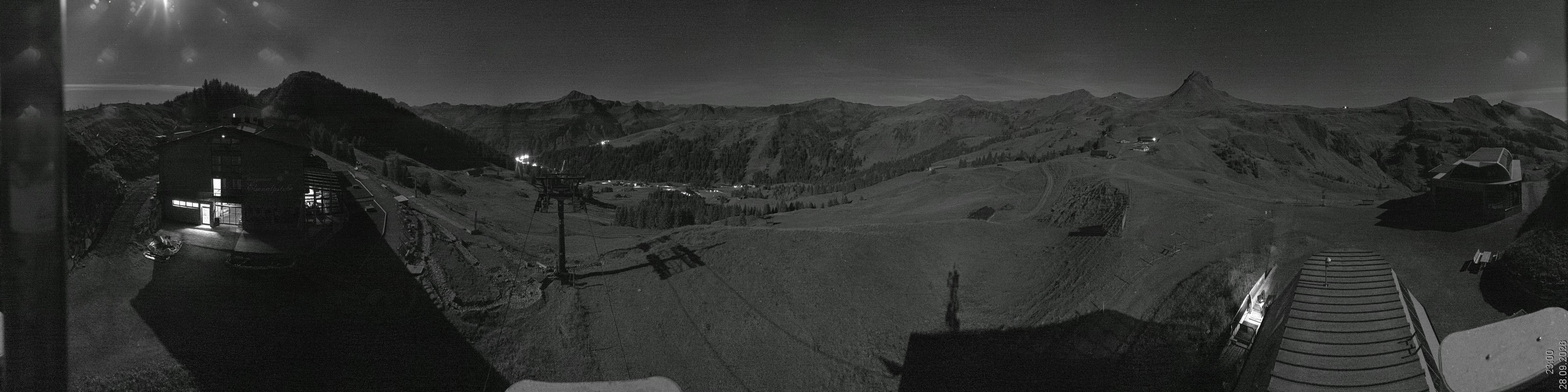 Archiv Foto Panorama Webcam Damüls an der Elsenalpstube