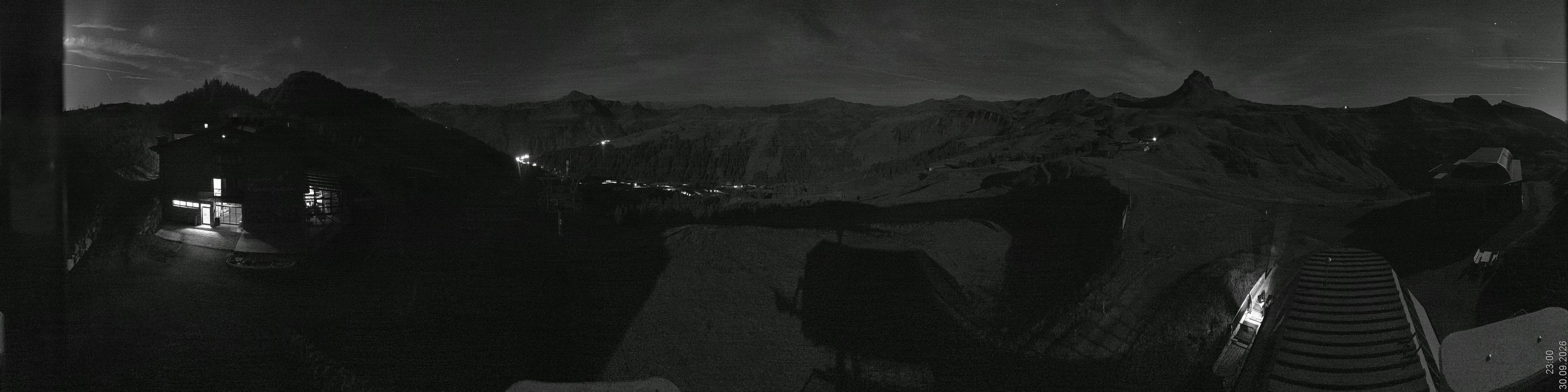 Archiv Foto Panorama Webcam Damüls an der Elsenalpstube
