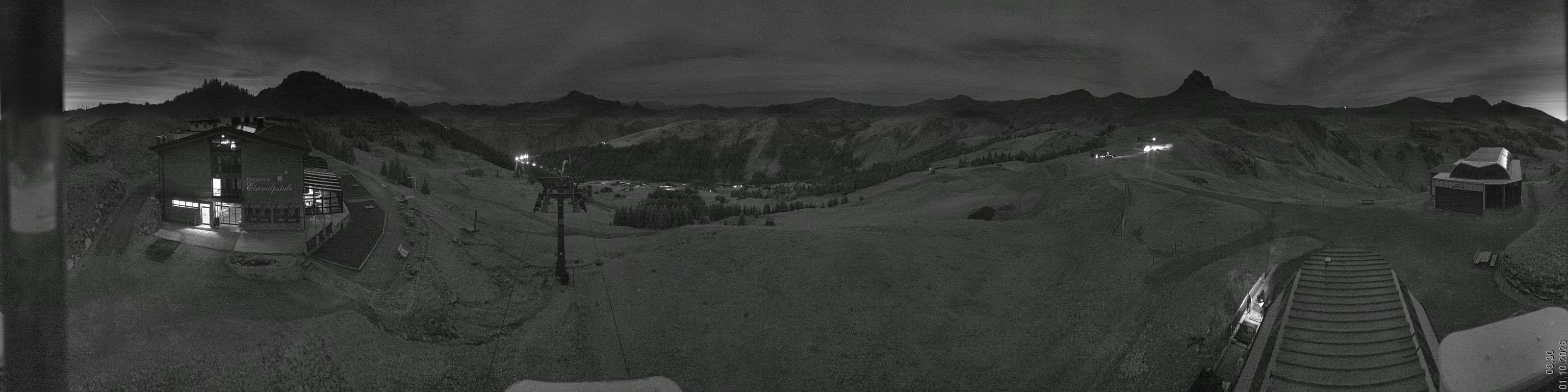 Archiv Foto Panorama Webcam Damüls an der Elsenalpstube