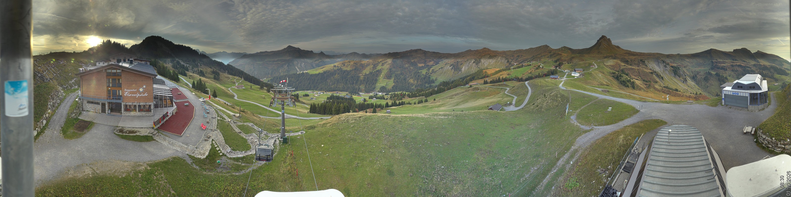 Archiv Foto Panorama Webcam Damüls an der Elsenalpstube