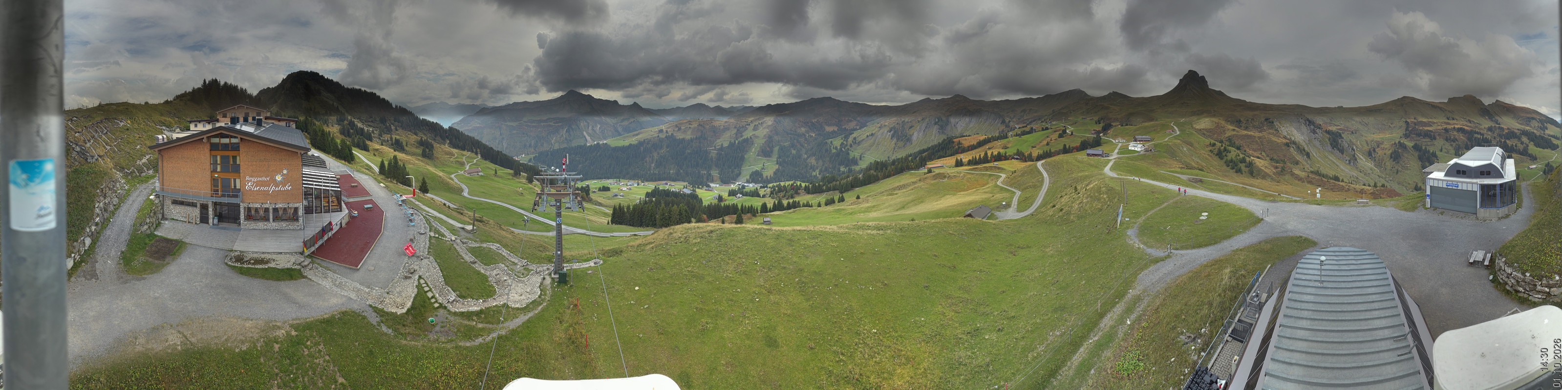 Archiv Foto Panorama Webcam Damüls an der Elsenalpstube