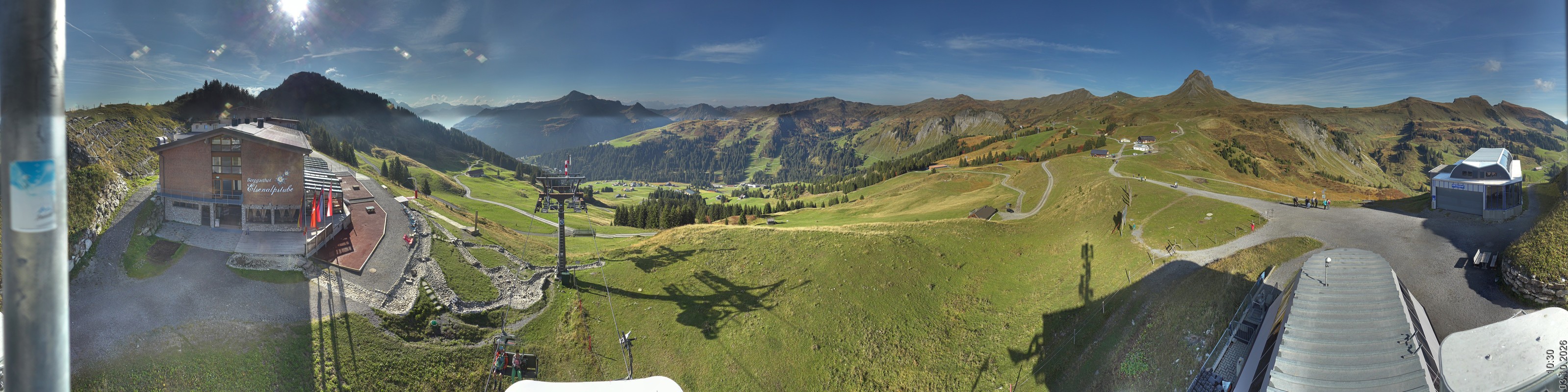 Archiv Foto Panorama Webcam Damüls an der Elsenalpstube