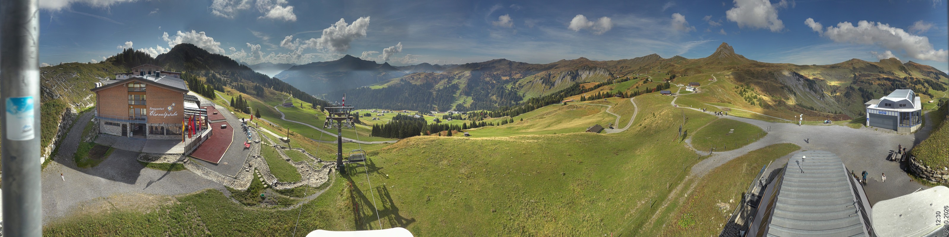 Archiv Foto Panorama Webcam Damüls an der Elsenalpstube