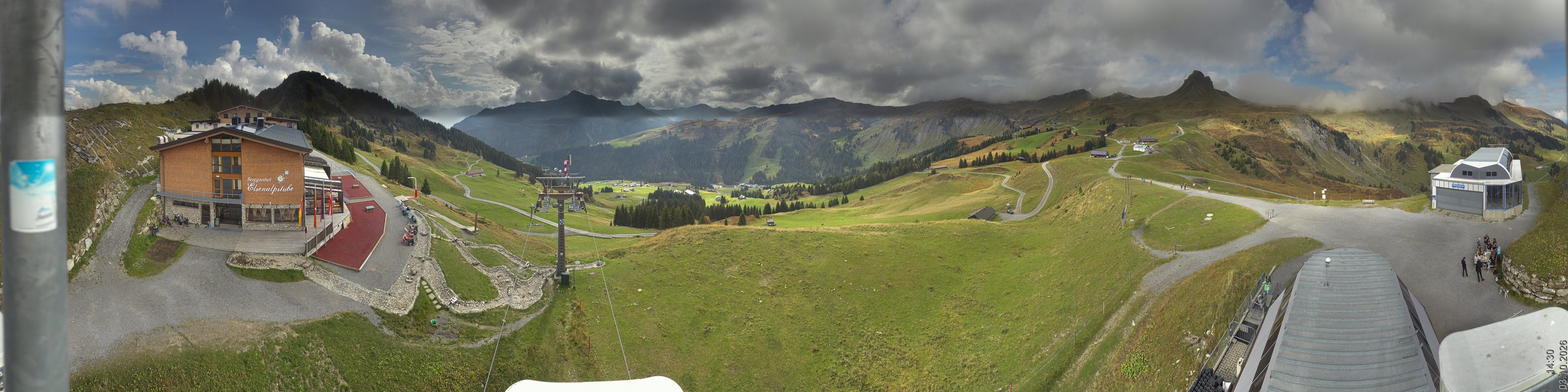 Archiv Foto Panorama Webcam Damüls an der Elsenalpstube