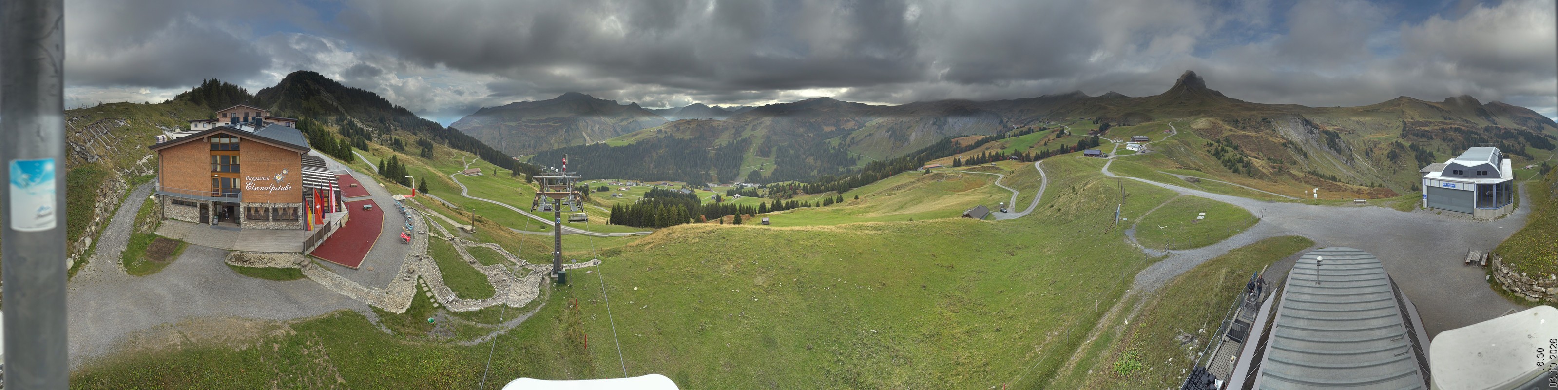 Archiv Foto Panorama Webcam Damüls an der Elsenalpstube
