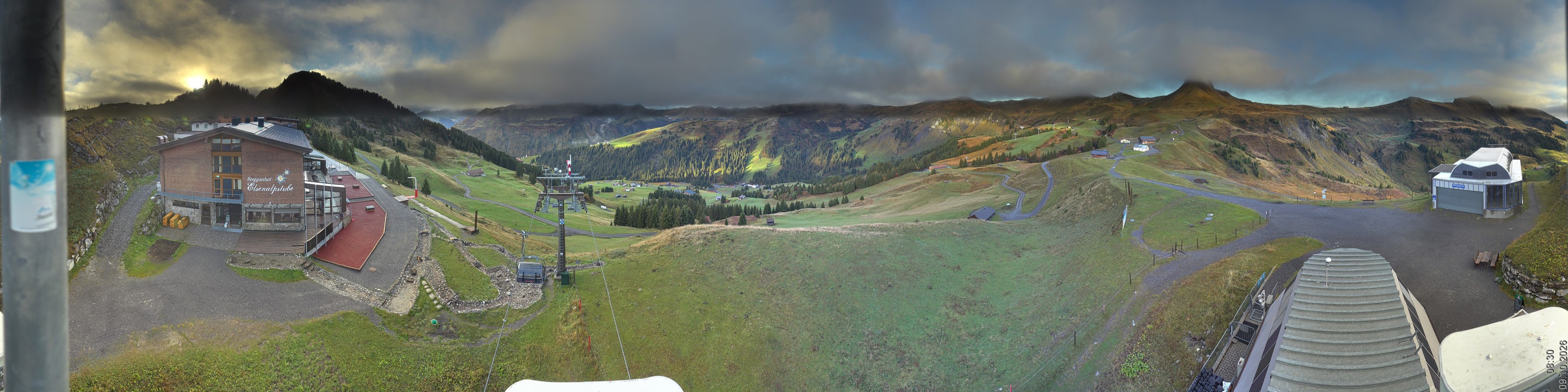 Archiv Foto Panorama Webcam Damüls an der Elsenalpstube
