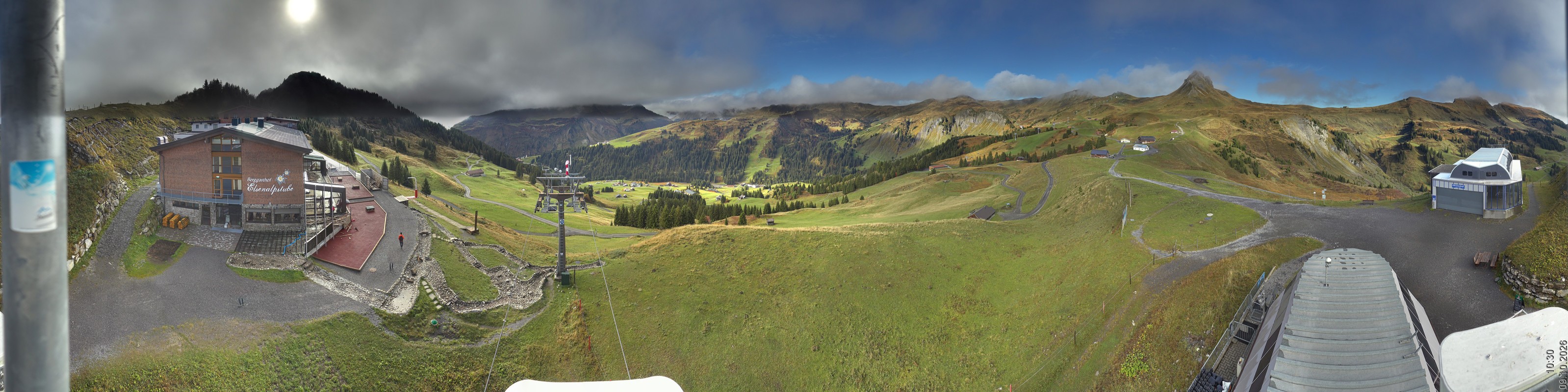 Archiv Foto Panorama Webcam Damüls an der Elsenalpstube