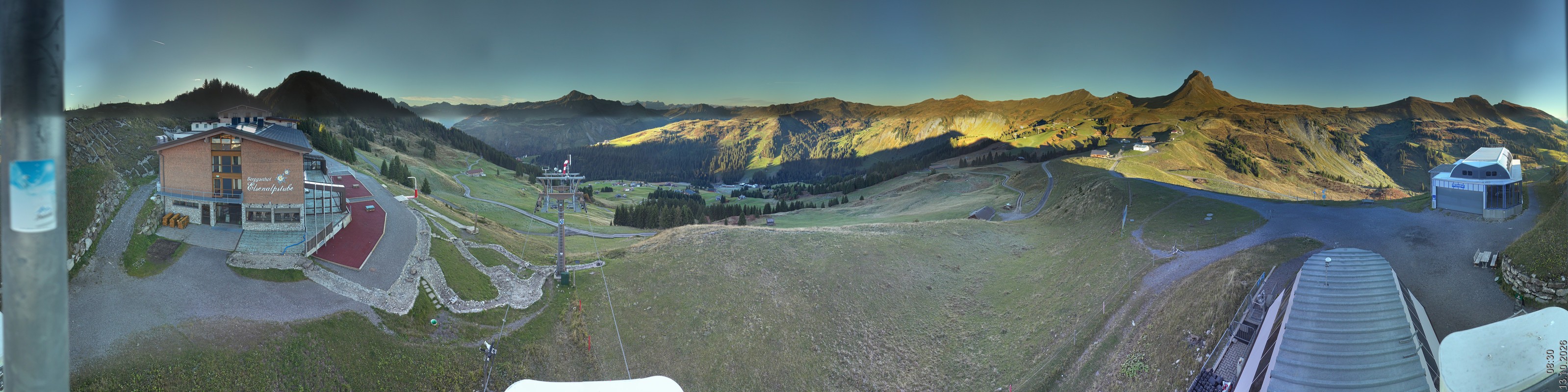 Archiv Foto Panorama Webcam Damüls an der Elsenalpstube