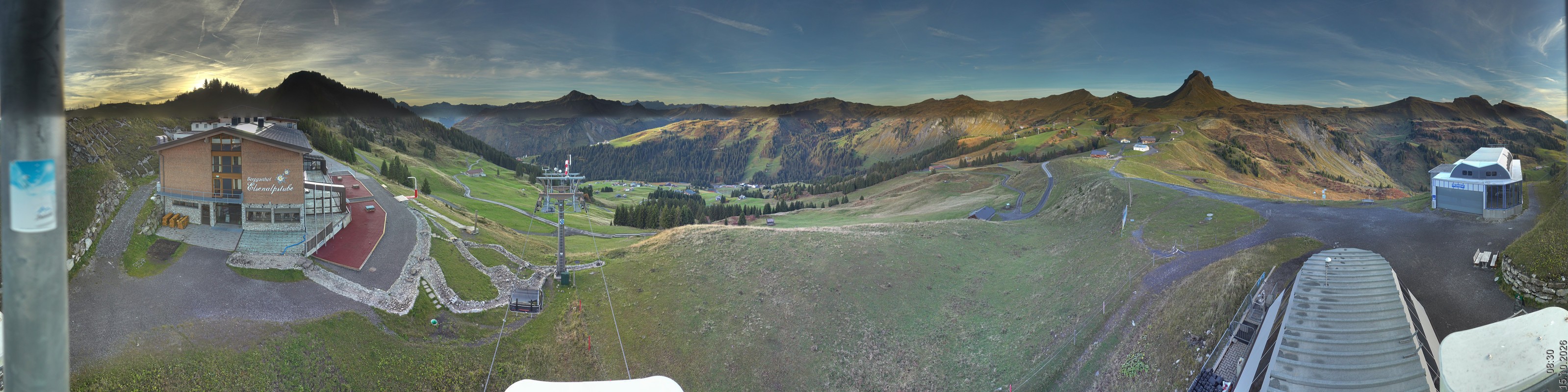 Archiv Foto Panorama Webcam Damüls an der Elsenalpstube
