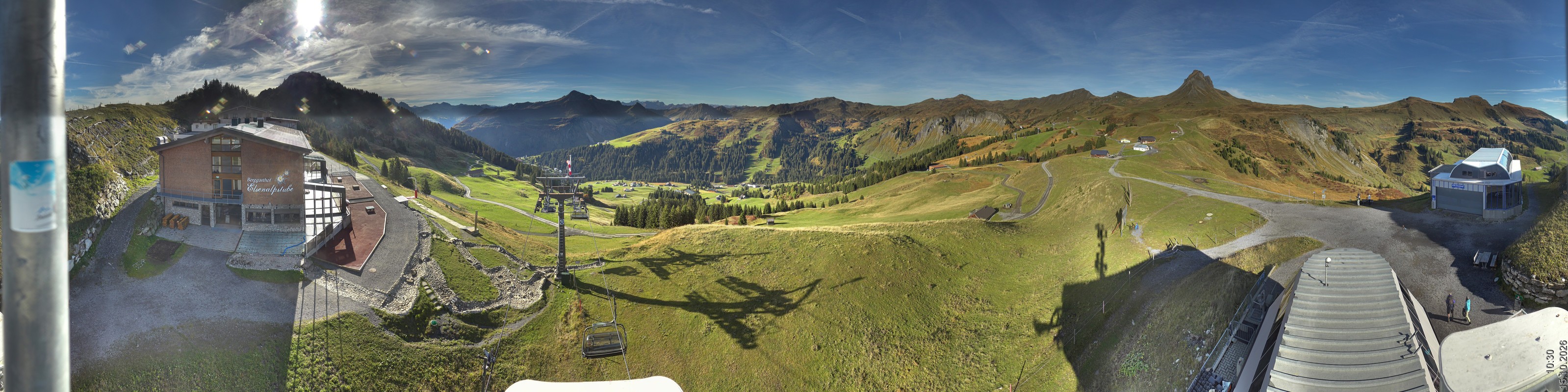 Archiv Foto Panorama Webcam Damüls an der Elsenalpstube