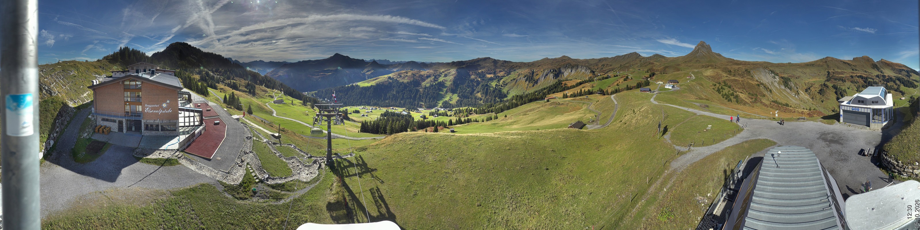 Archiv Foto Panorama Webcam Damüls an der Elsenalpstube