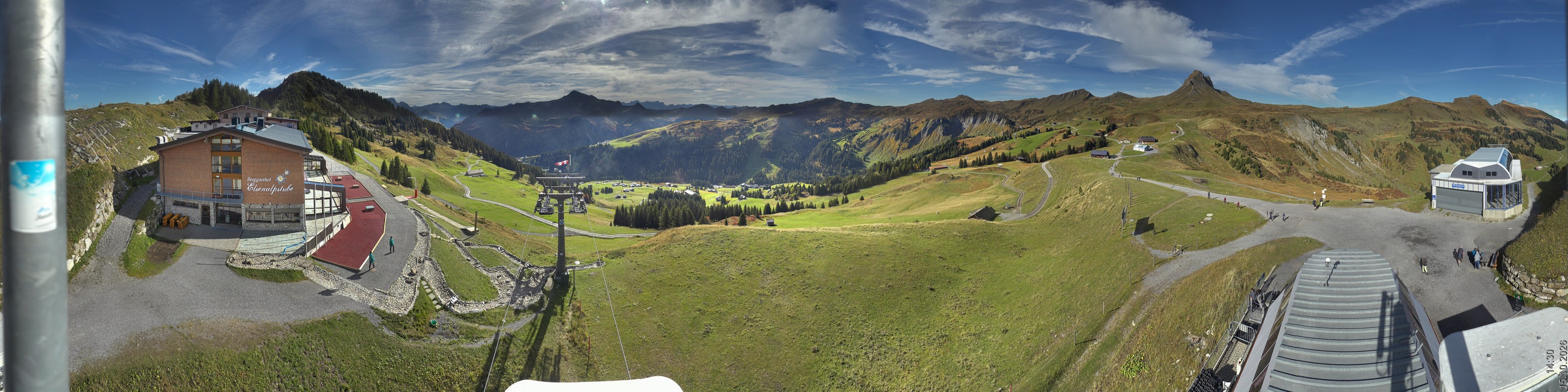 Archiv Foto Panorama Webcam Damüls an der Elsenalpstube
