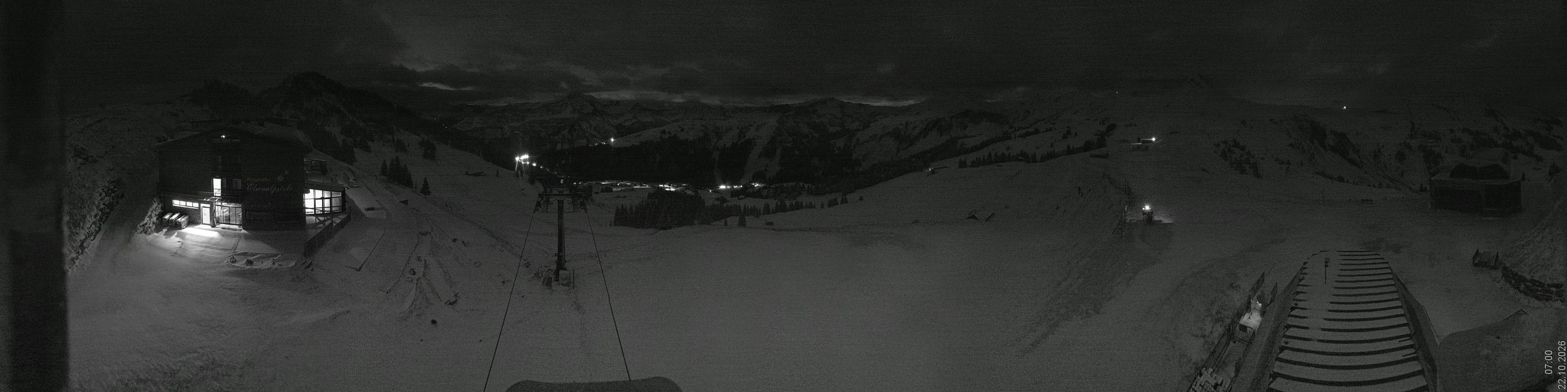 Archiv Foto Panorama Webcam Damüls an der Elsenalpstube