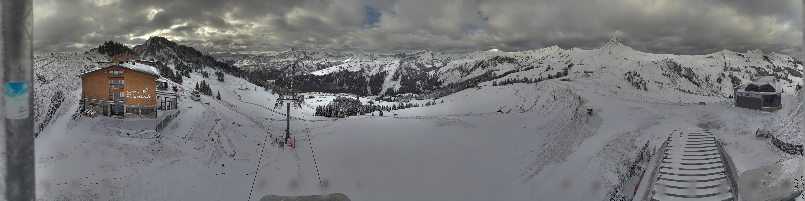 Archiv Foto Panorama Webcam Damüls an der Elsenalpstube
