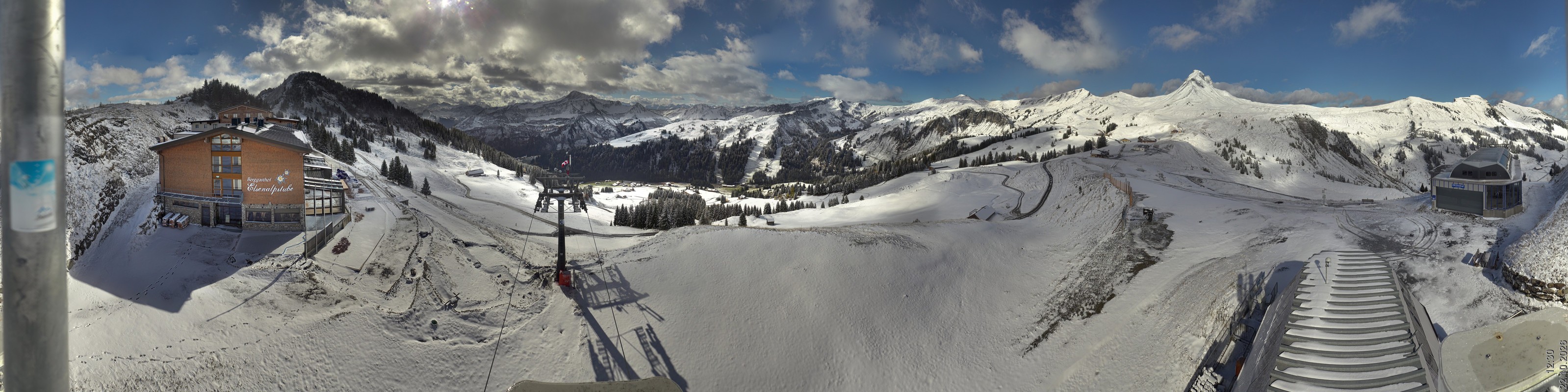Archiv Foto Panorama Webcam Damüls an der Elsenalpstube