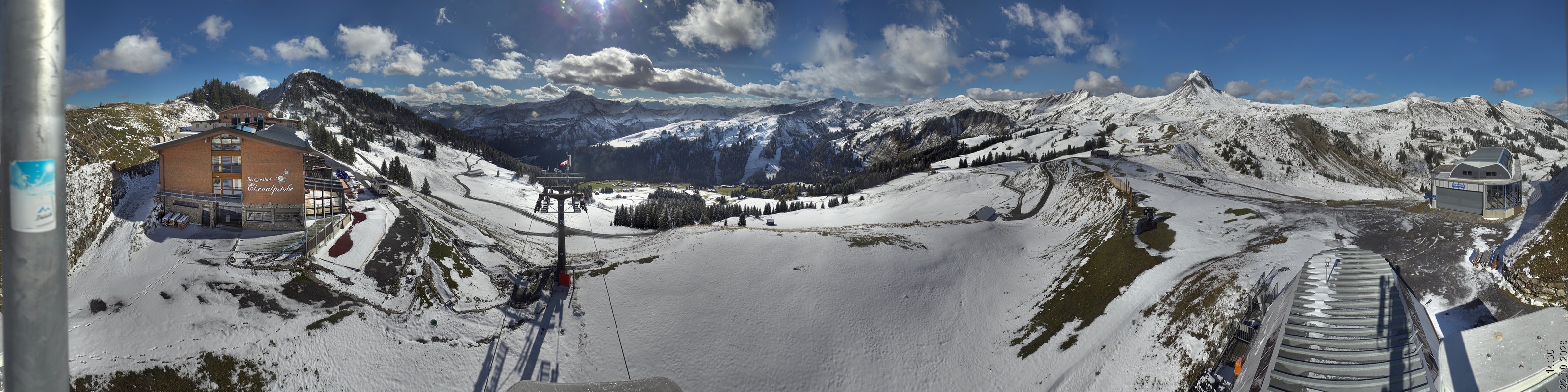 Archiv Foto Panorama Webcam Damüls an der Elsenalpstube