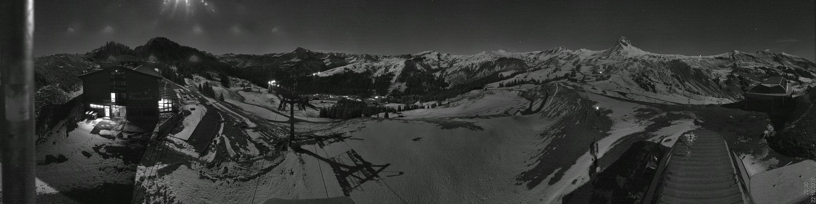 Archiv Foto Panorama Webcam Damüls an der Elsenalpstube