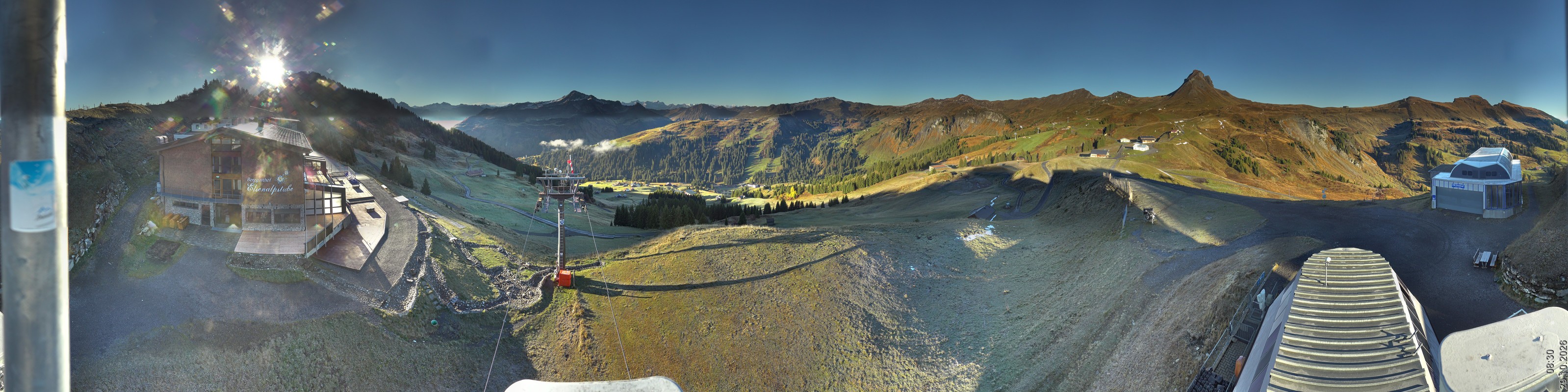 Archiv Foto Panorama Webcam Damüls an der Elsenalpstube
