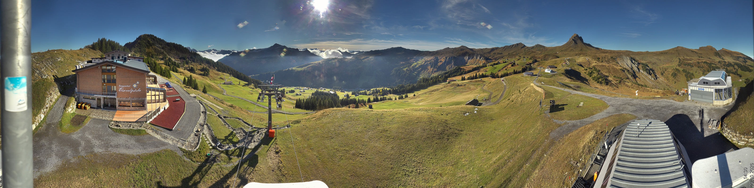 Archiv Foto Panorama Webcam Damüls an der Elsenalpstube