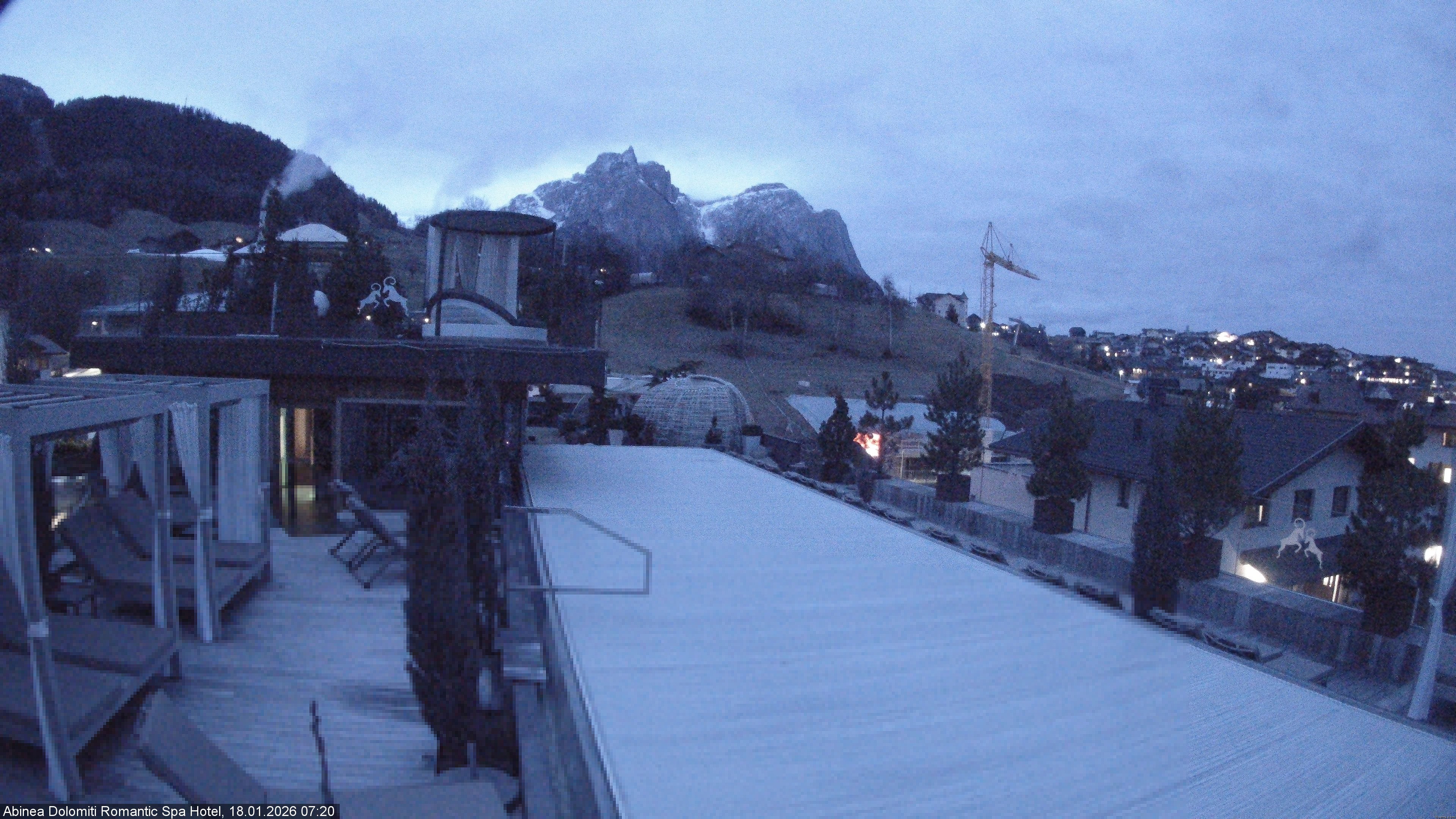 Archived image Webcam Kastelruth: Abinea Dolomiti Romantic Spa Hotel