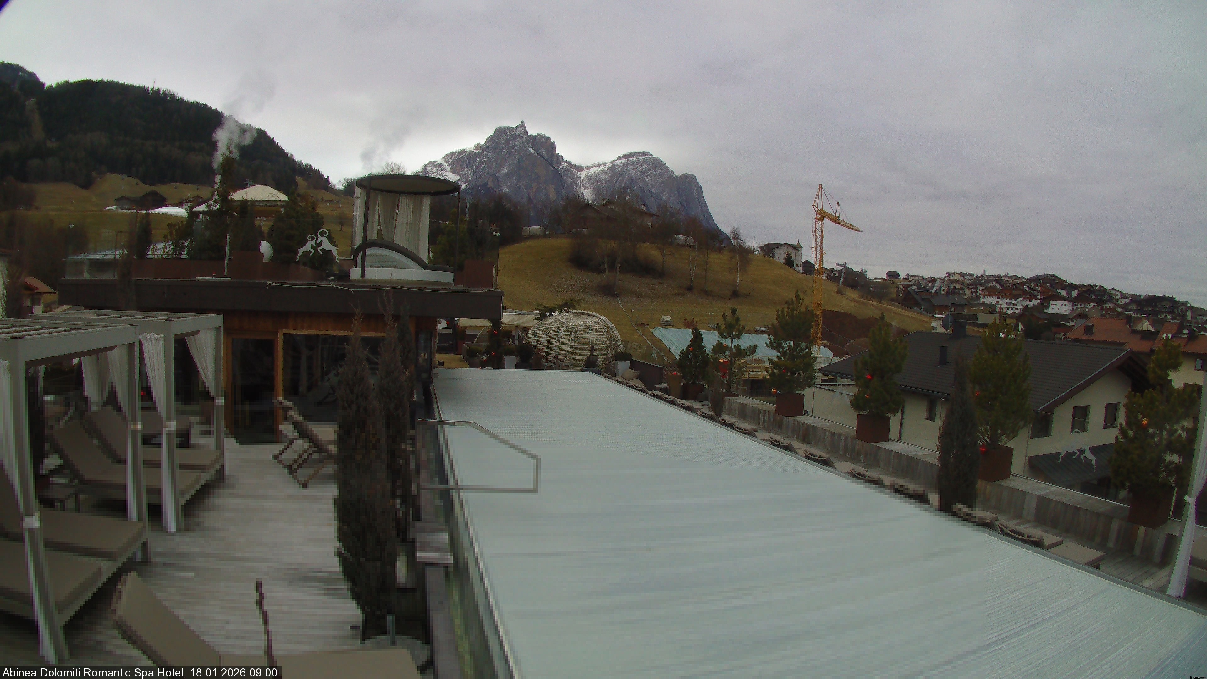 Archived image Webcam Kastelruth: Abinea Dolomiti Romantic Spa Hotel