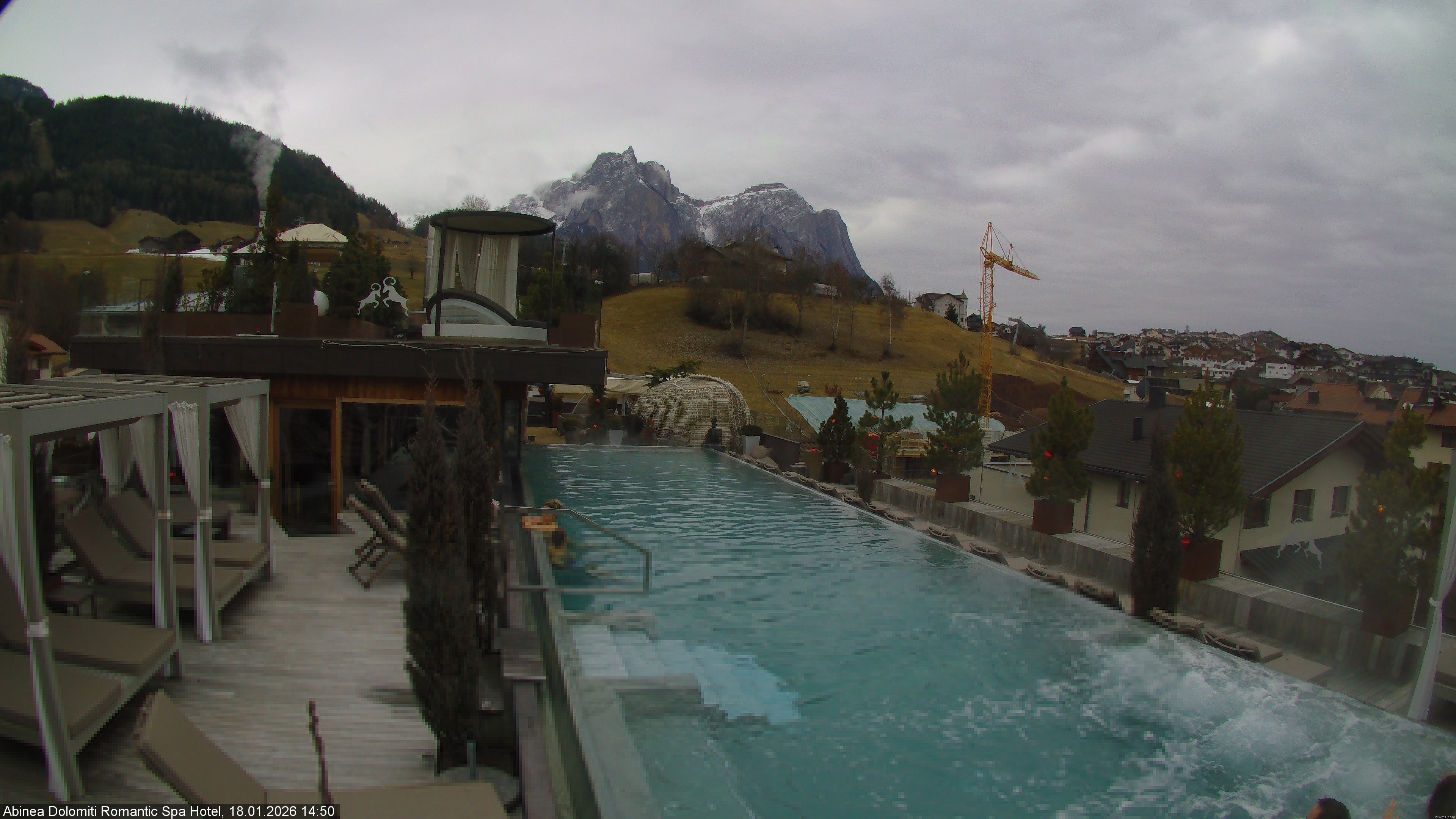 Archived image Webcam Kastelruth: Abinea Dolomiti Romantic Spa Hotel