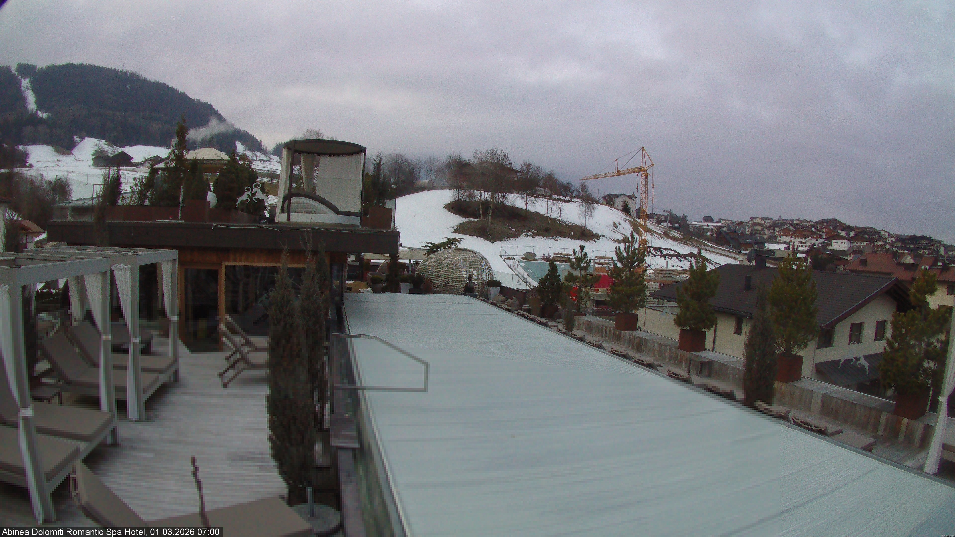 Archived image Webcam Kastelruth: Abinea Dolomiti Romantic Spa Hotel