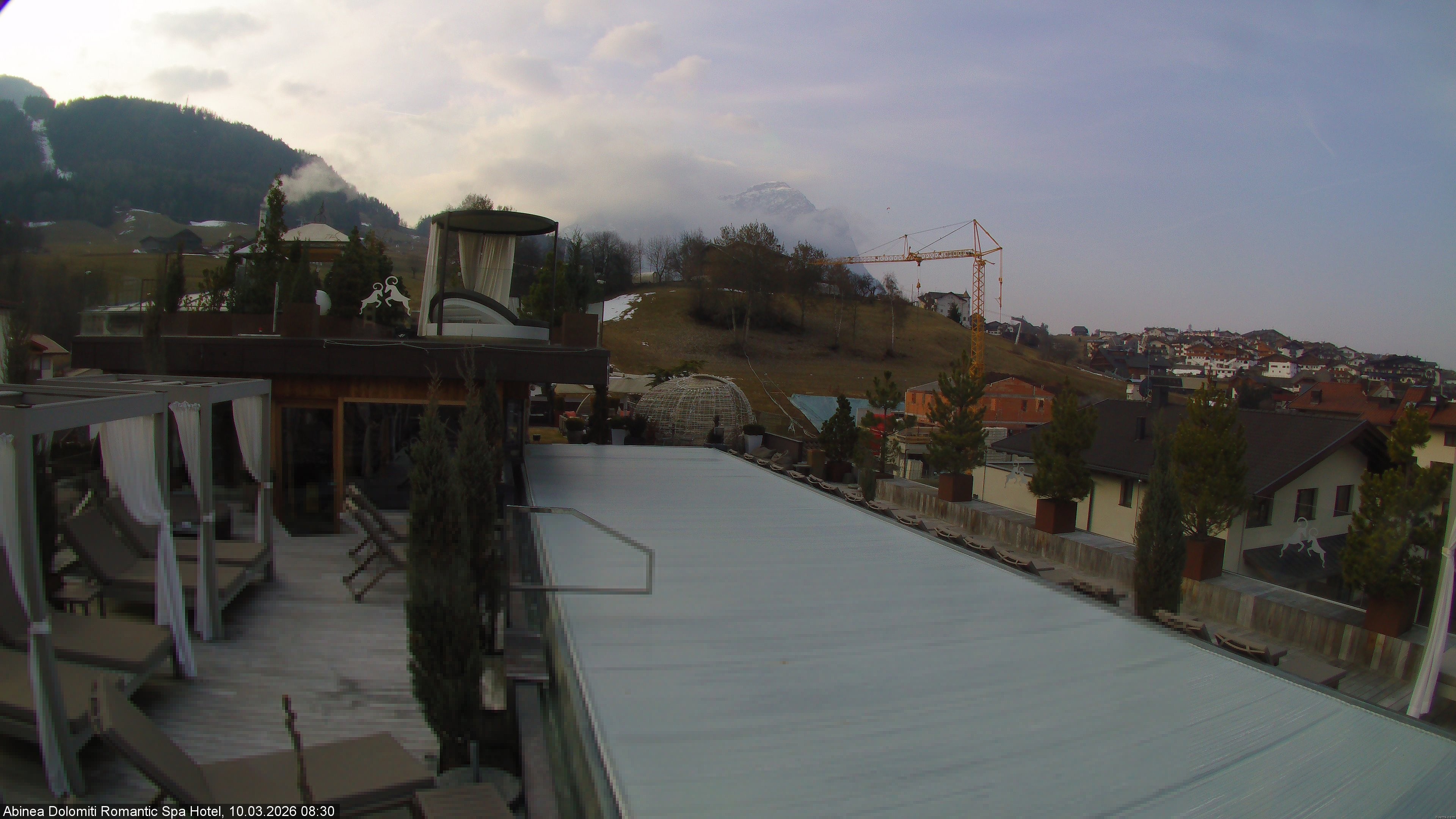 Archived image Webcam Kastelruth: Abinea Dolomiti Romantic Spa Hotel