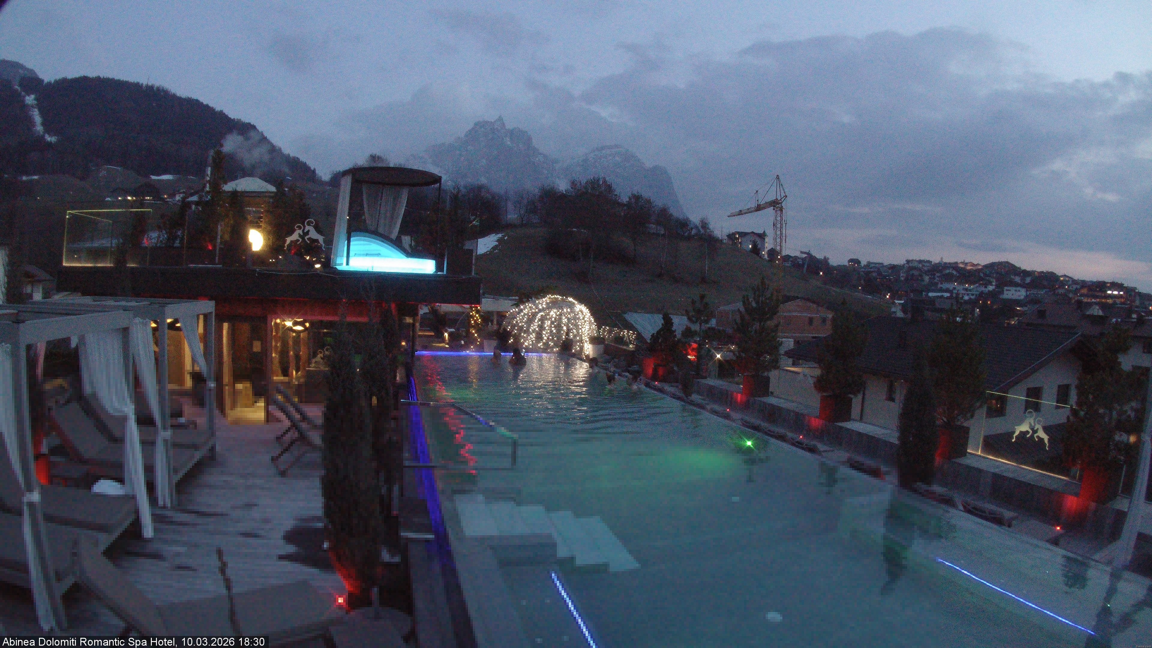 Archived image Webcam Kastelruth: Abinea Dolomiti Romantic Spa Hotel
